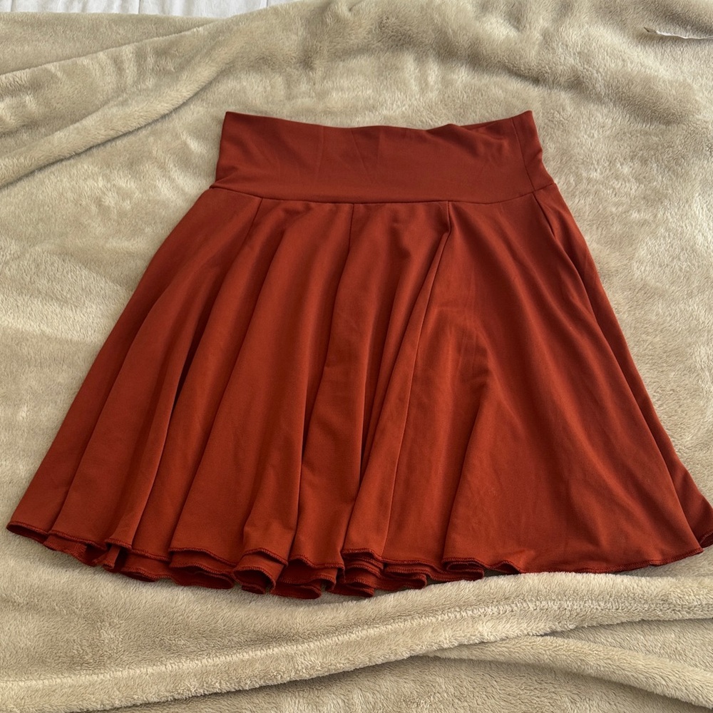 Forever 21 Rust Skater Skirt
